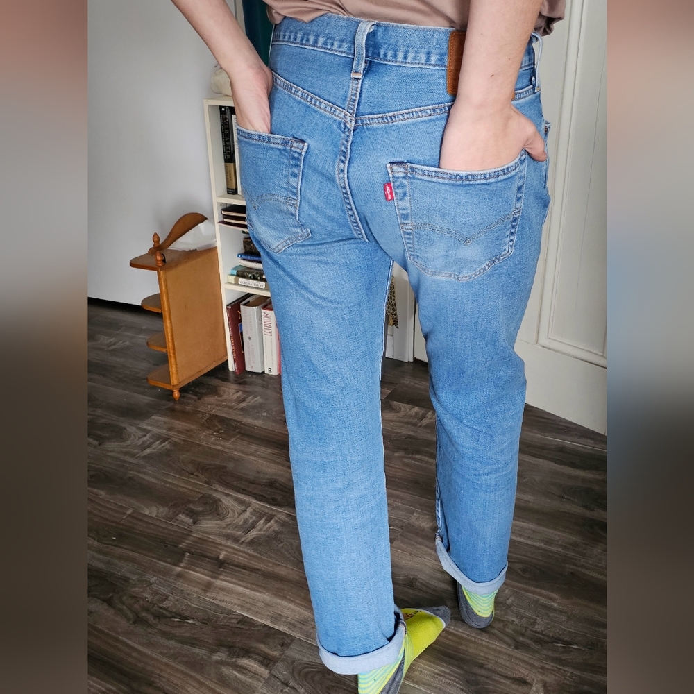 Levi's/501 Light Blue Jeans Sz 31 L32 - Picture 9 of 10